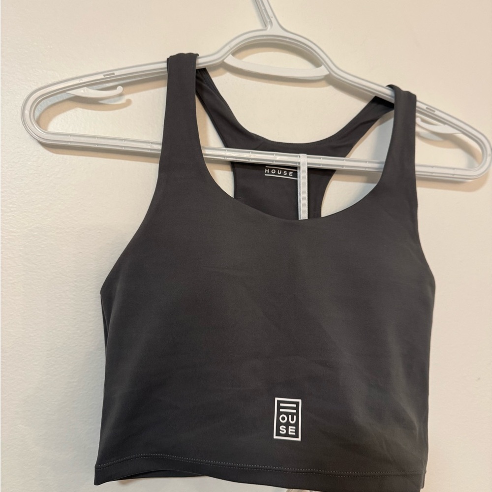 Seamless Performance Sports Bra - Gray - Picture 6 of 10